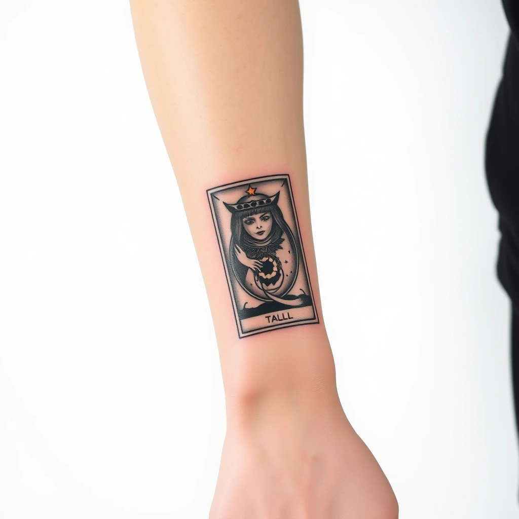 Tarot card tattoo