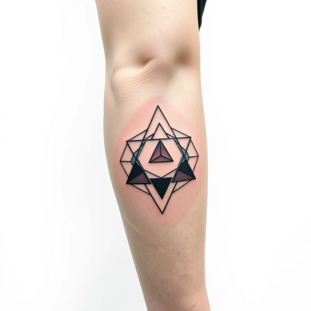 Geometric shapes tattoo