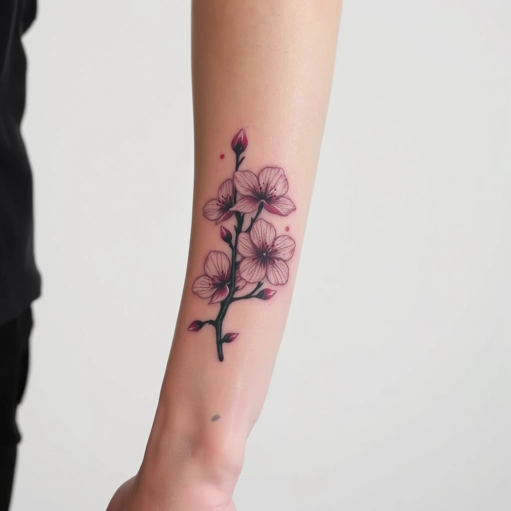 Cherry blossom tattoo