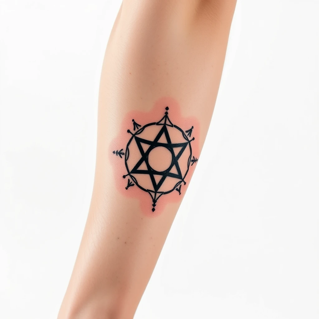 Alchemy symbols tattoo