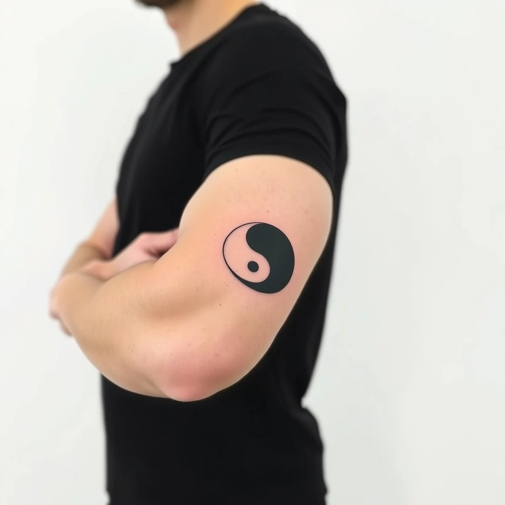 Yin and yang tattoo