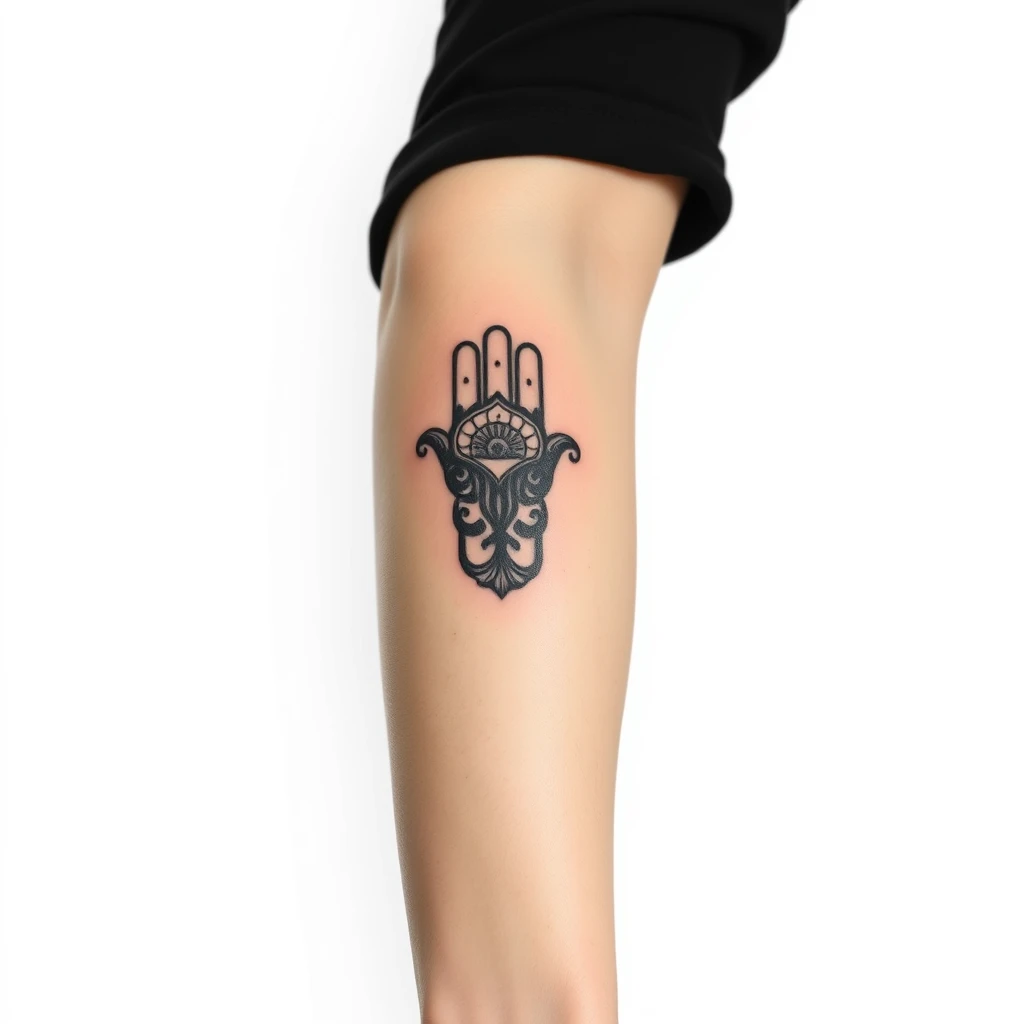 Hamsa hand tattoo