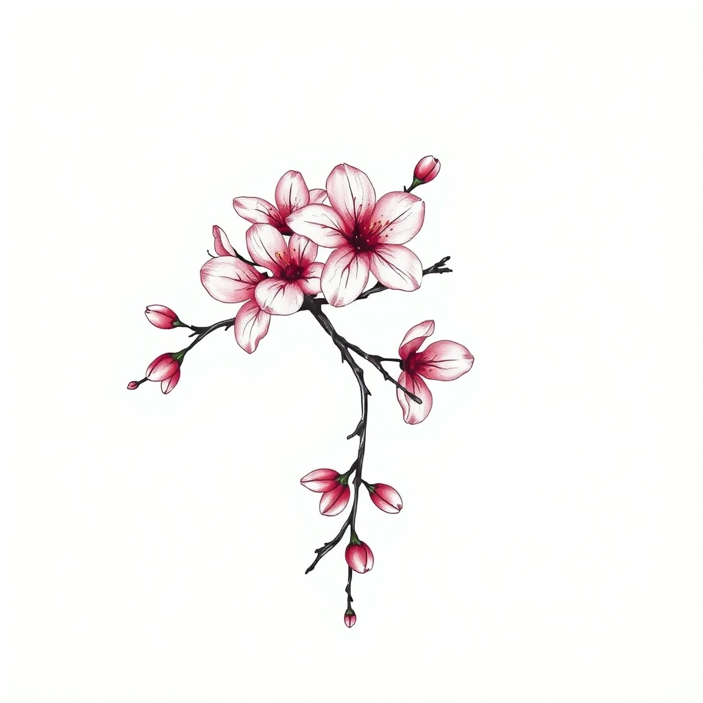 Cherry blossom tattoo