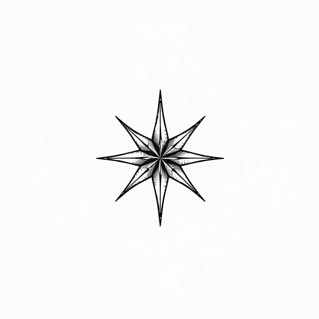 Nautical star tattoo