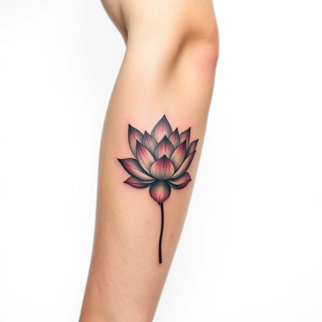 Lotus flower tattoo