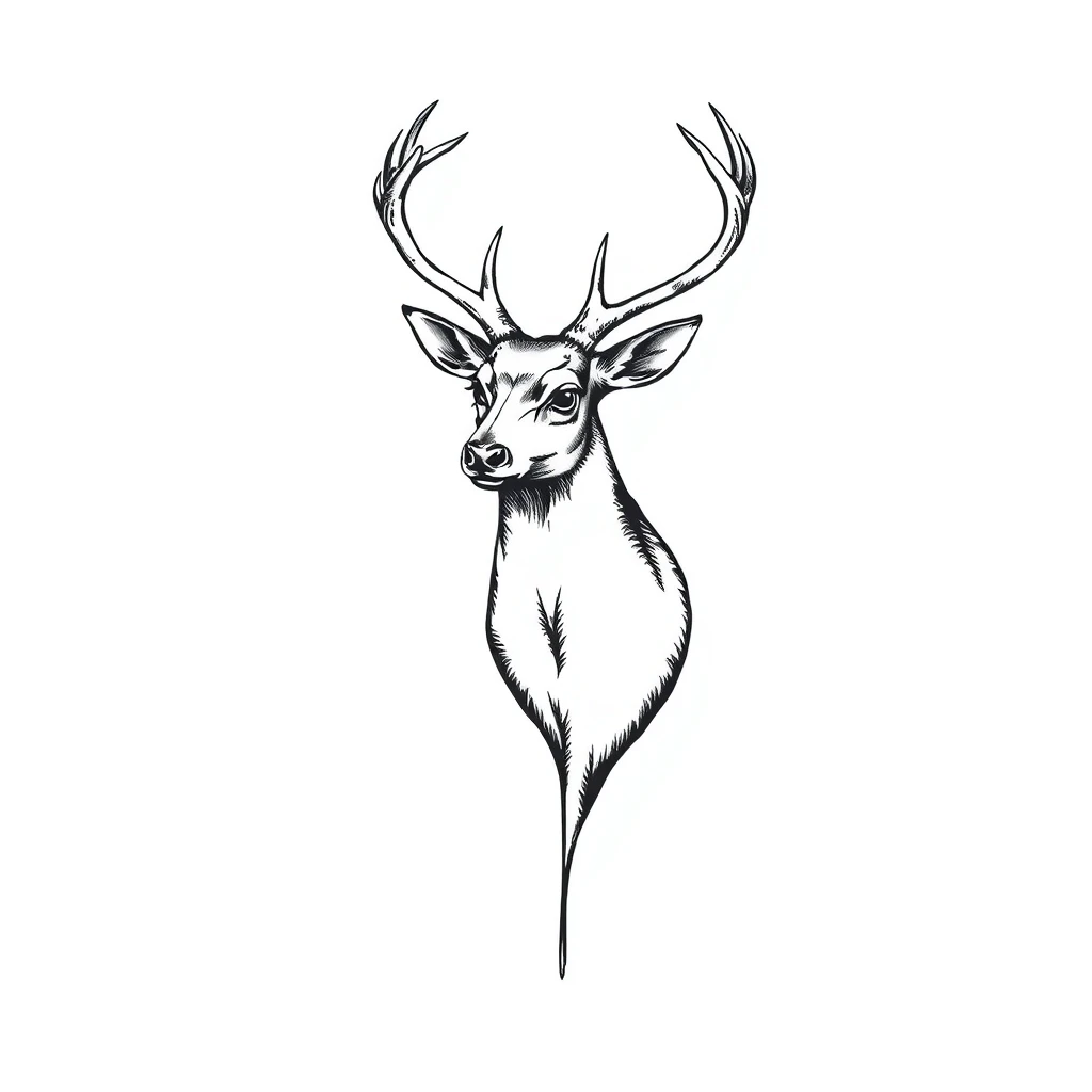 Deer tattoo