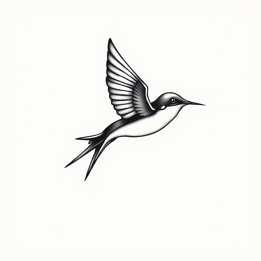 Swallow tattoo