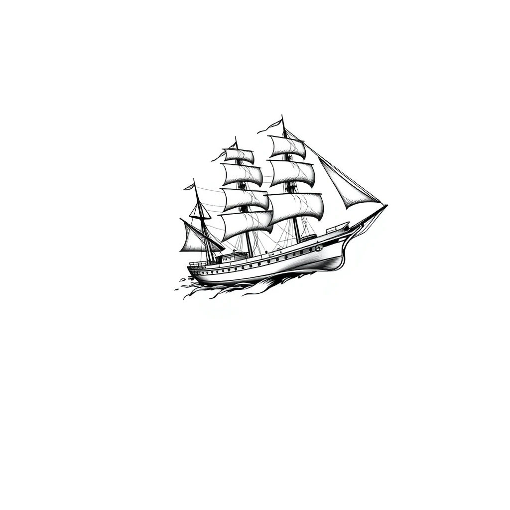 Ship tattoo