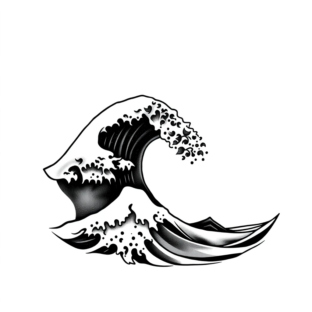 Wave tattoo