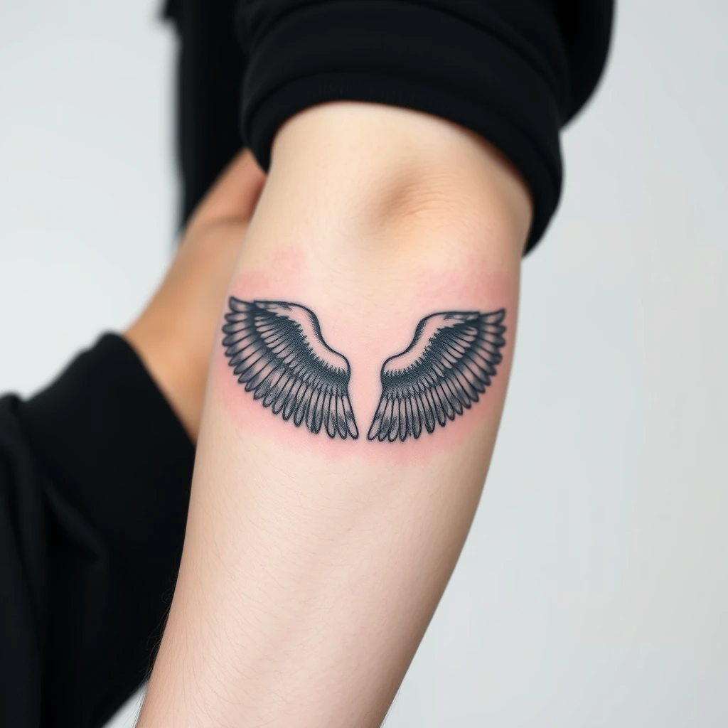 Angel wings tattoo