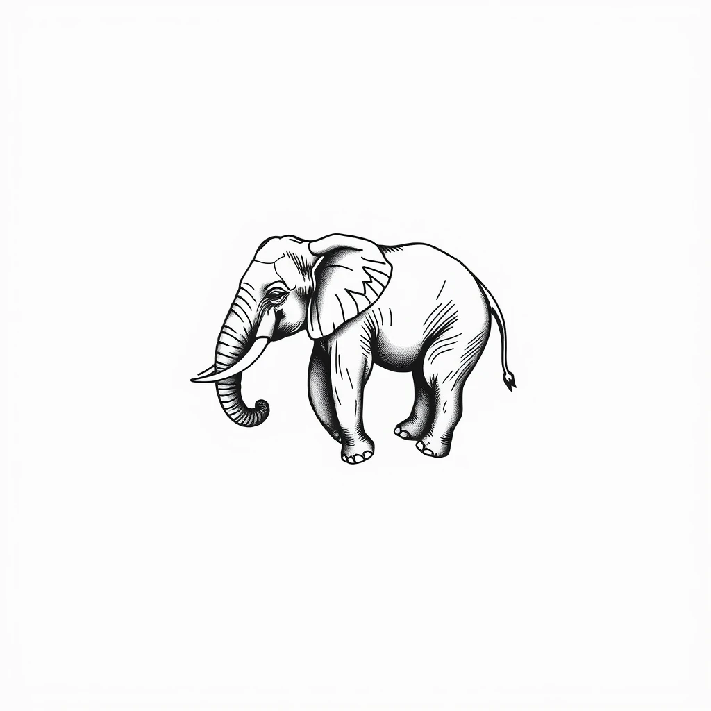 Elephant tattoo