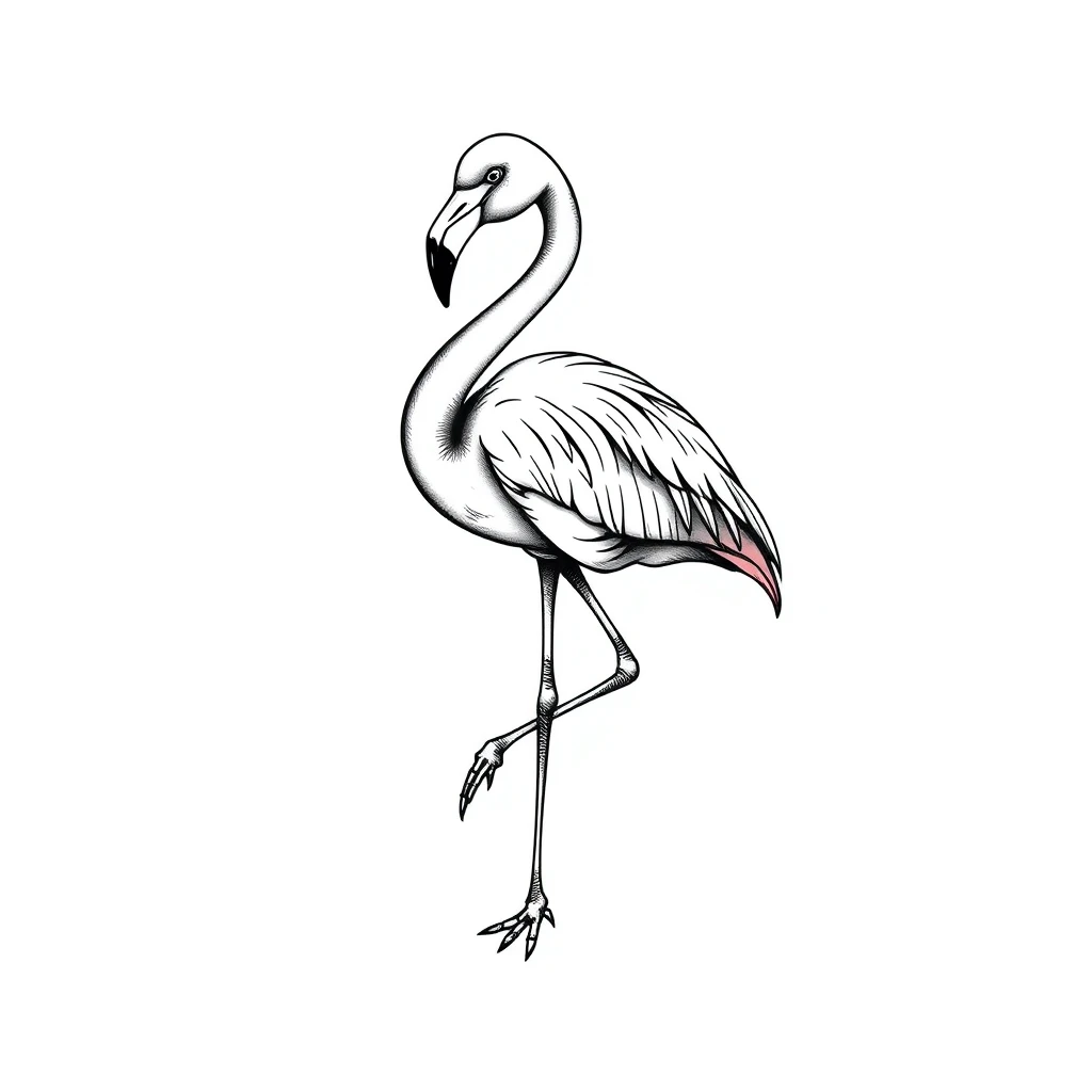 Flamingo tattoo