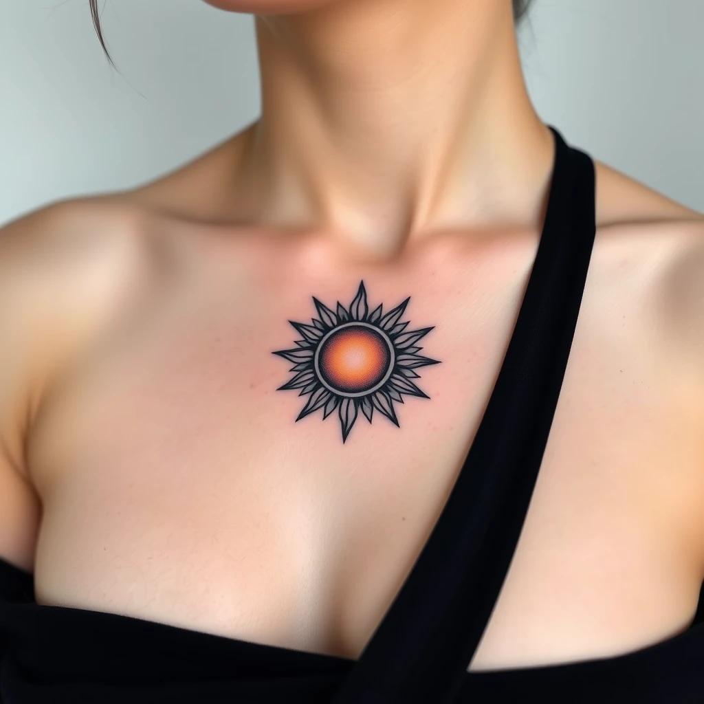 Sun tattoo