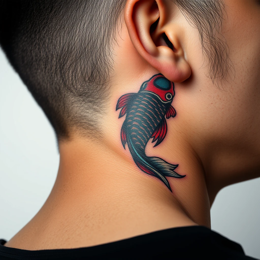 elegant fish tattoo