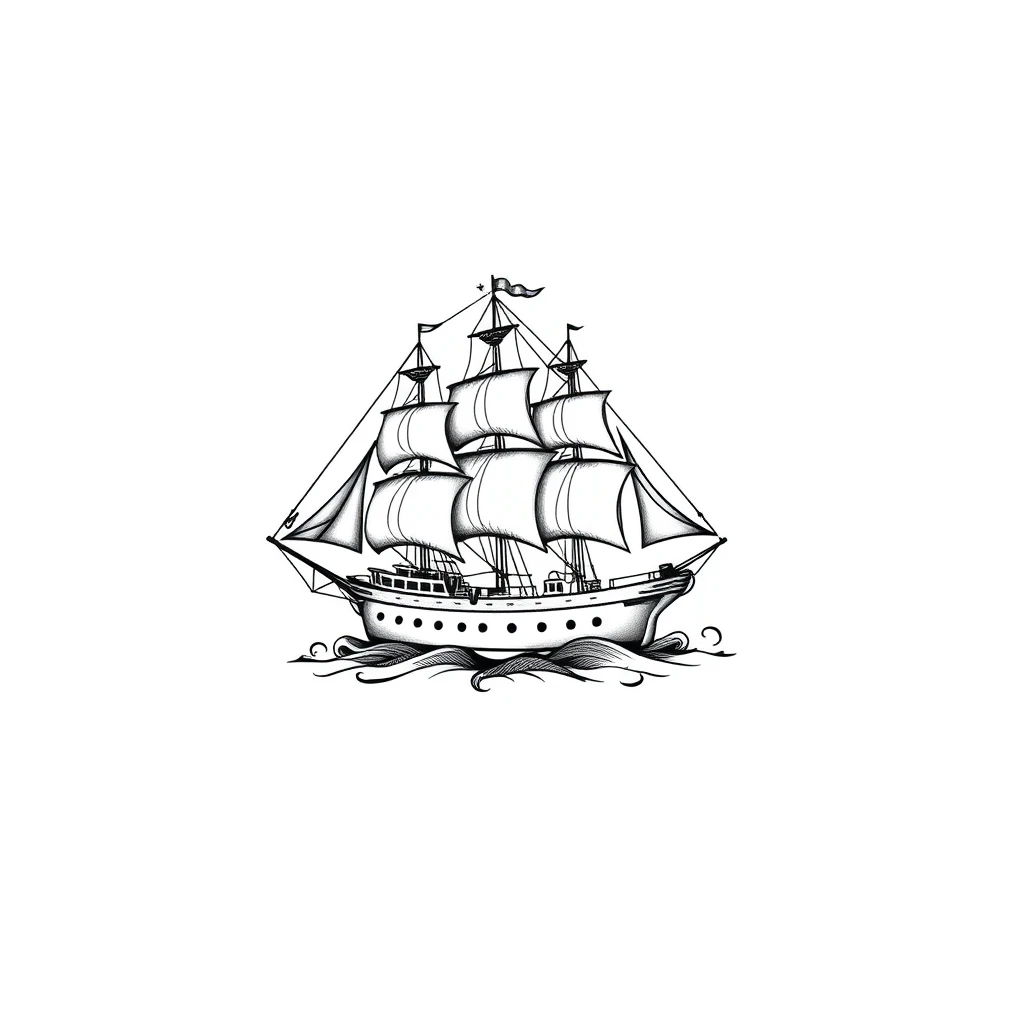 Ship tattoo