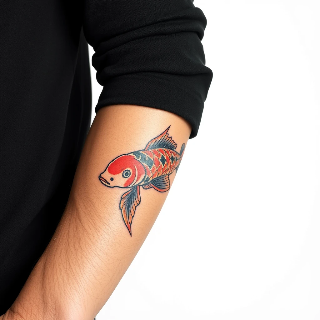 elegant fish tattoo