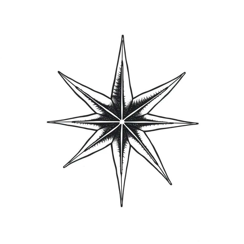 Nautical star tattoo