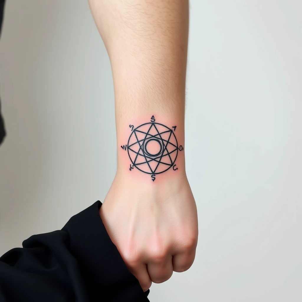 Alchemy symbols tattoo