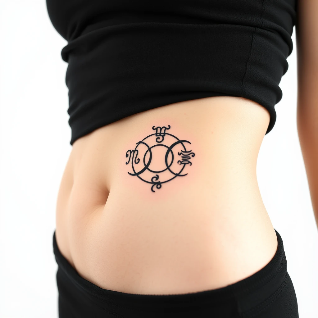 Zodiac symbols tattoo