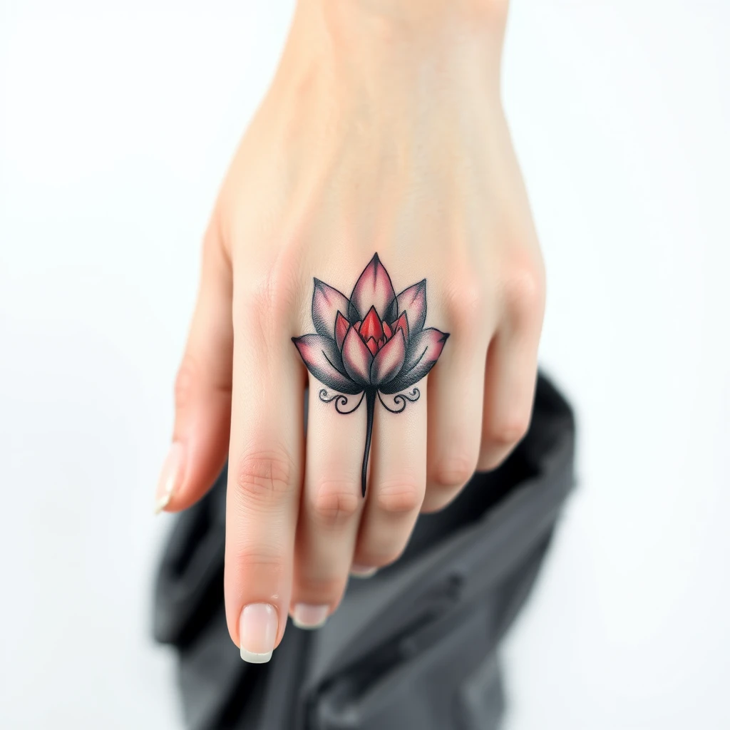 Lotus flower tattoo