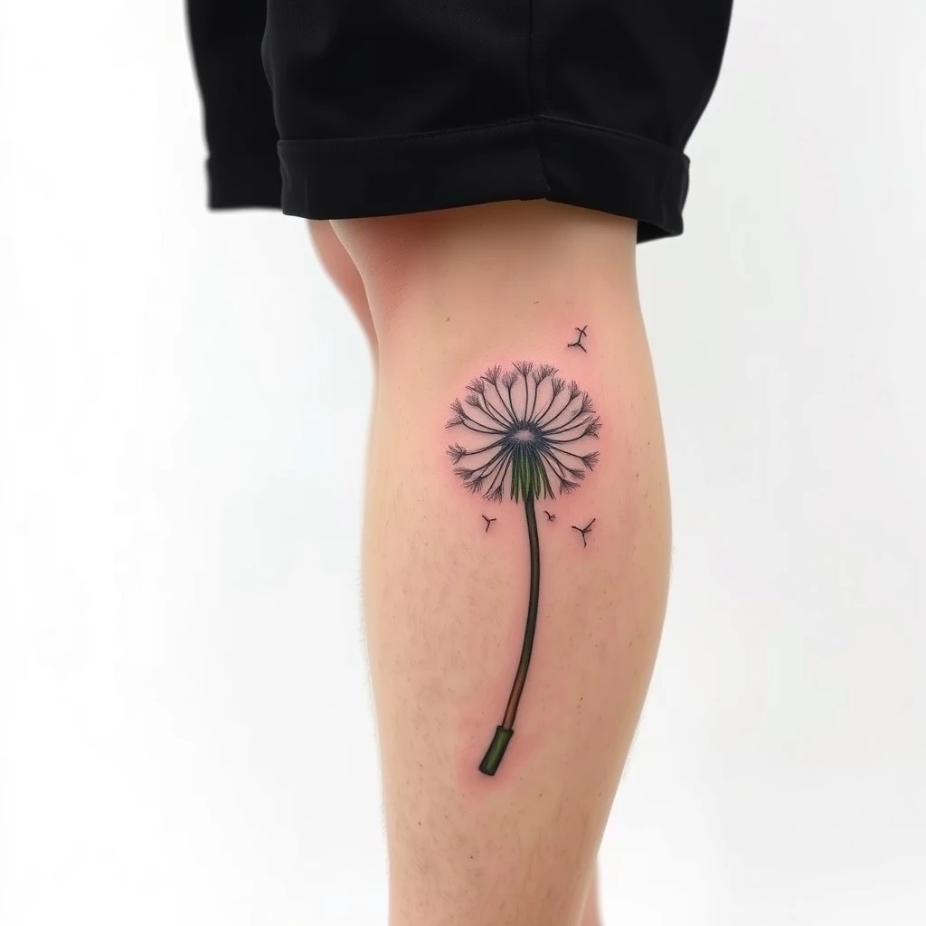 Dandelion tattoo