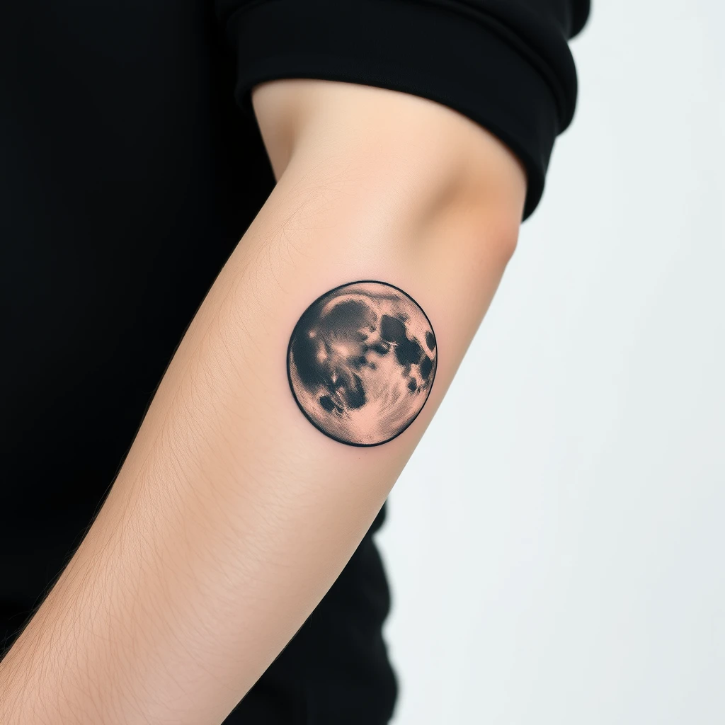 Phases of the moon tattoo