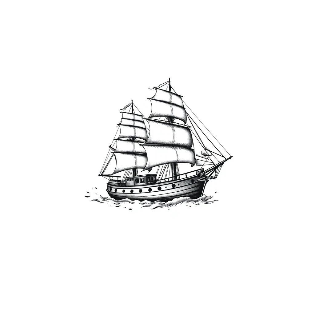 Ship tattoo