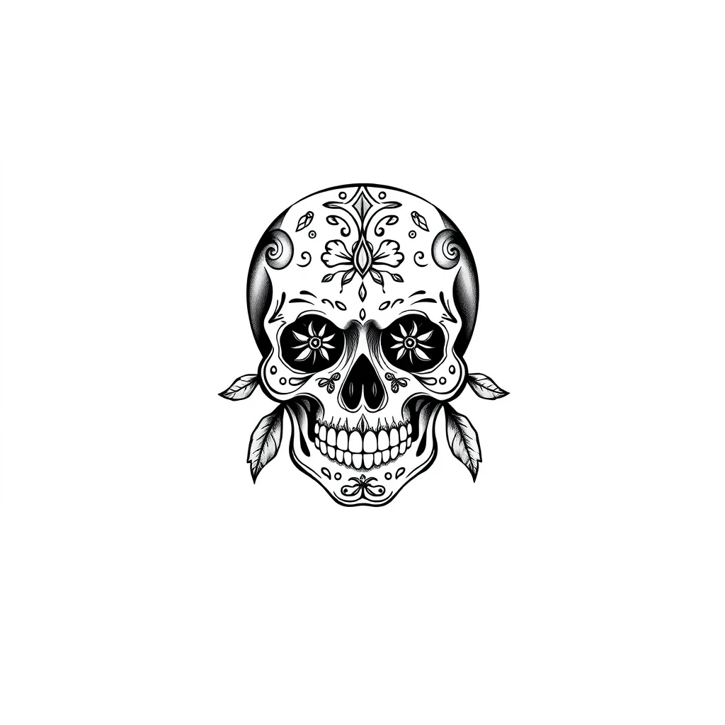 Sugar skull tattoo