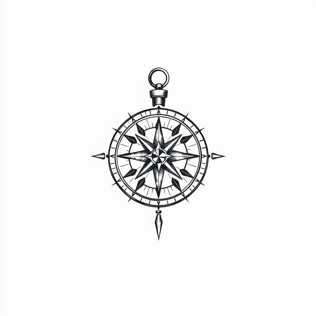 Compass tattoo