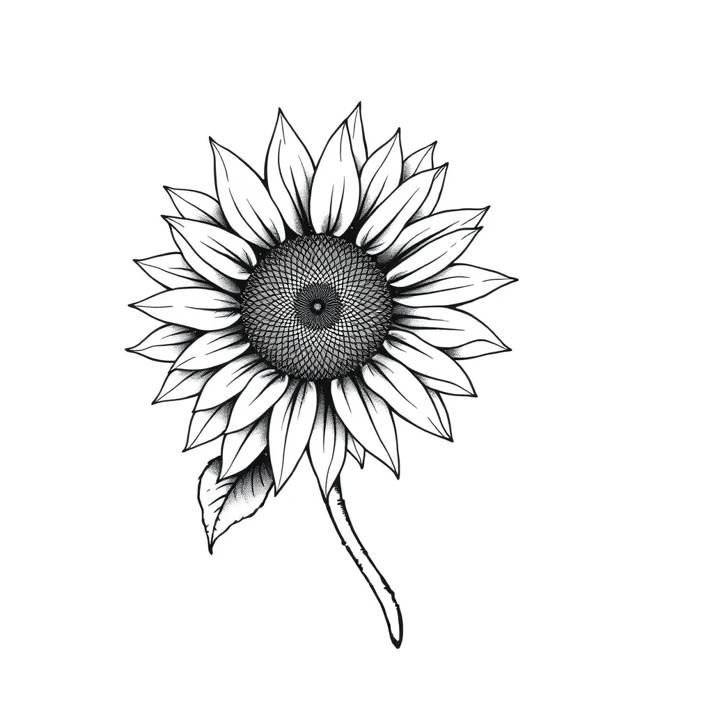 Sunflower tattoo