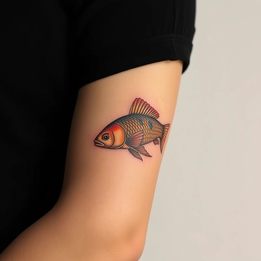 elegant fish tattoo