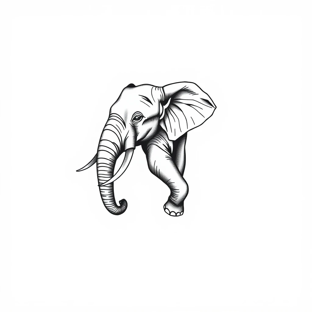 Elephant tattoo