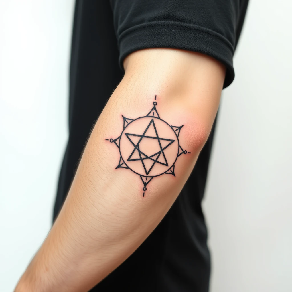 Alchemy symbols tattoo