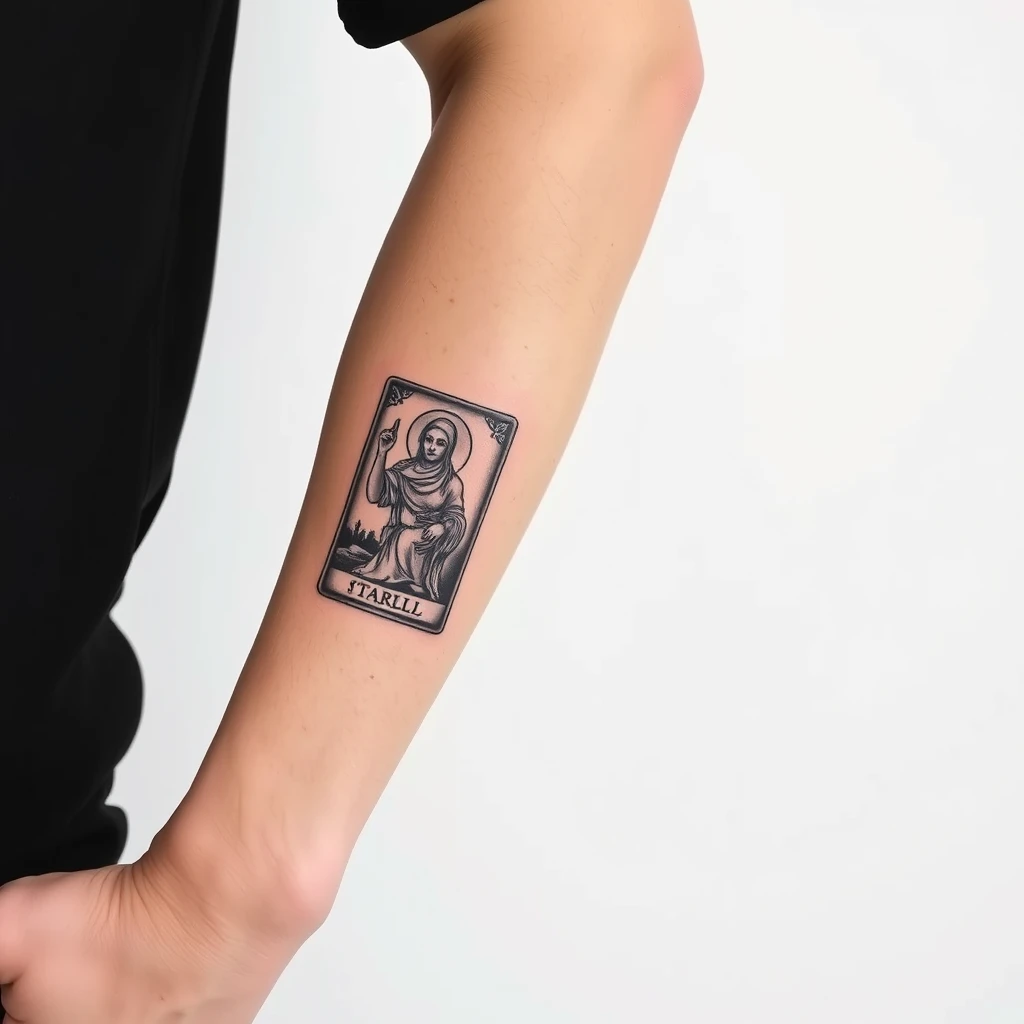 Tarot card tattoo