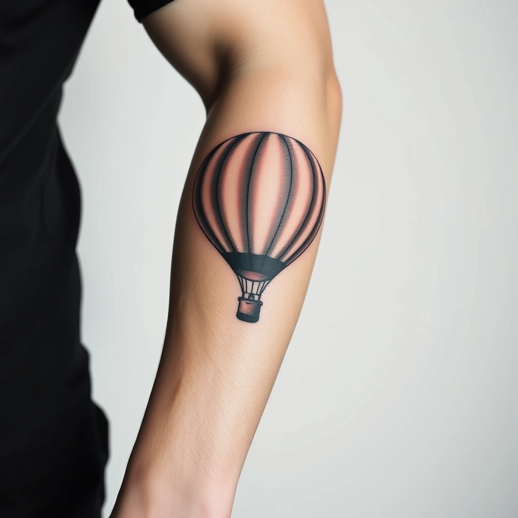 Hot air balloon tattoo