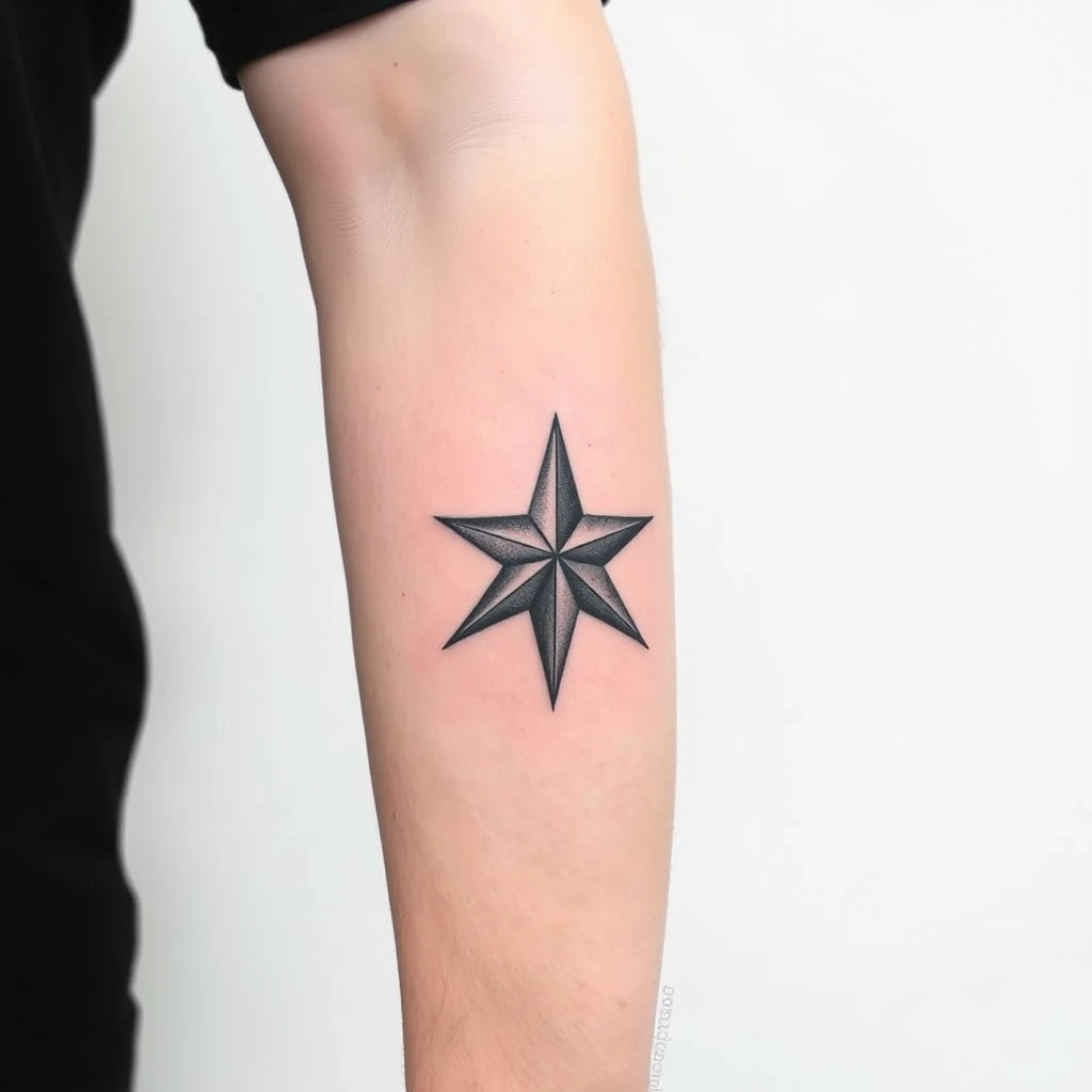 Nautical star tattoo