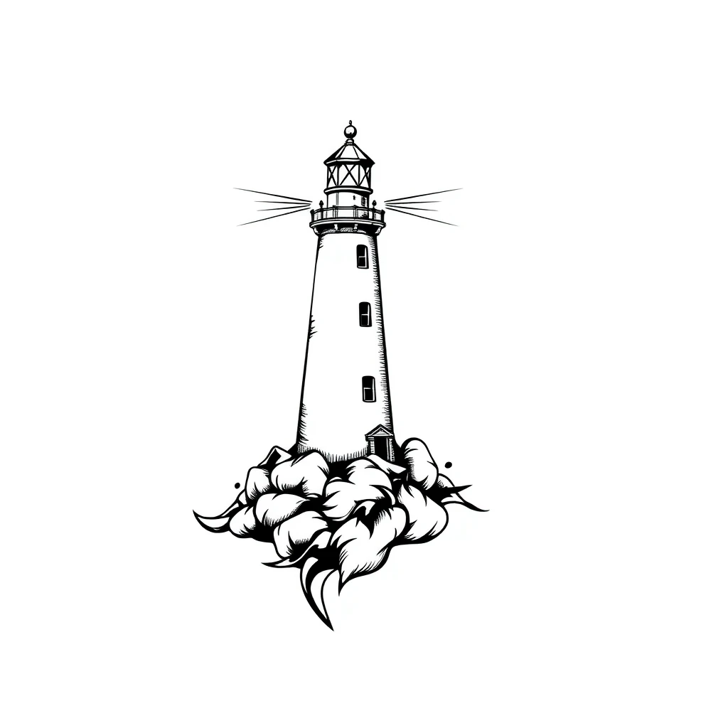 Lighthouse tattoo