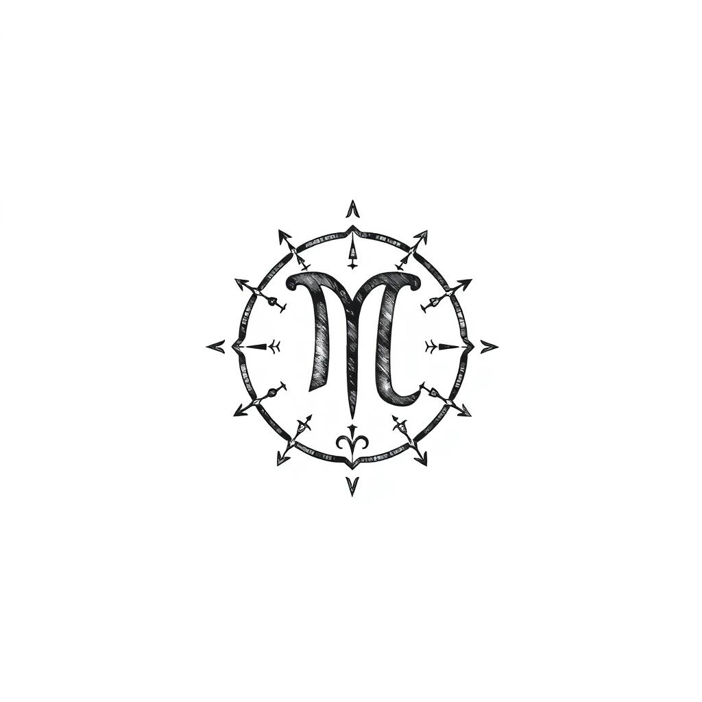 Zodiac symbols tattoo