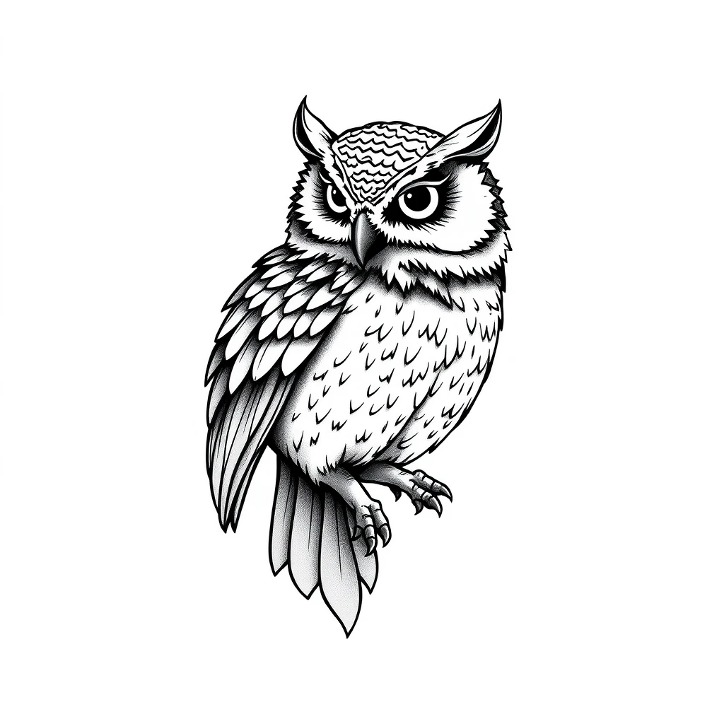 Owl tattoo