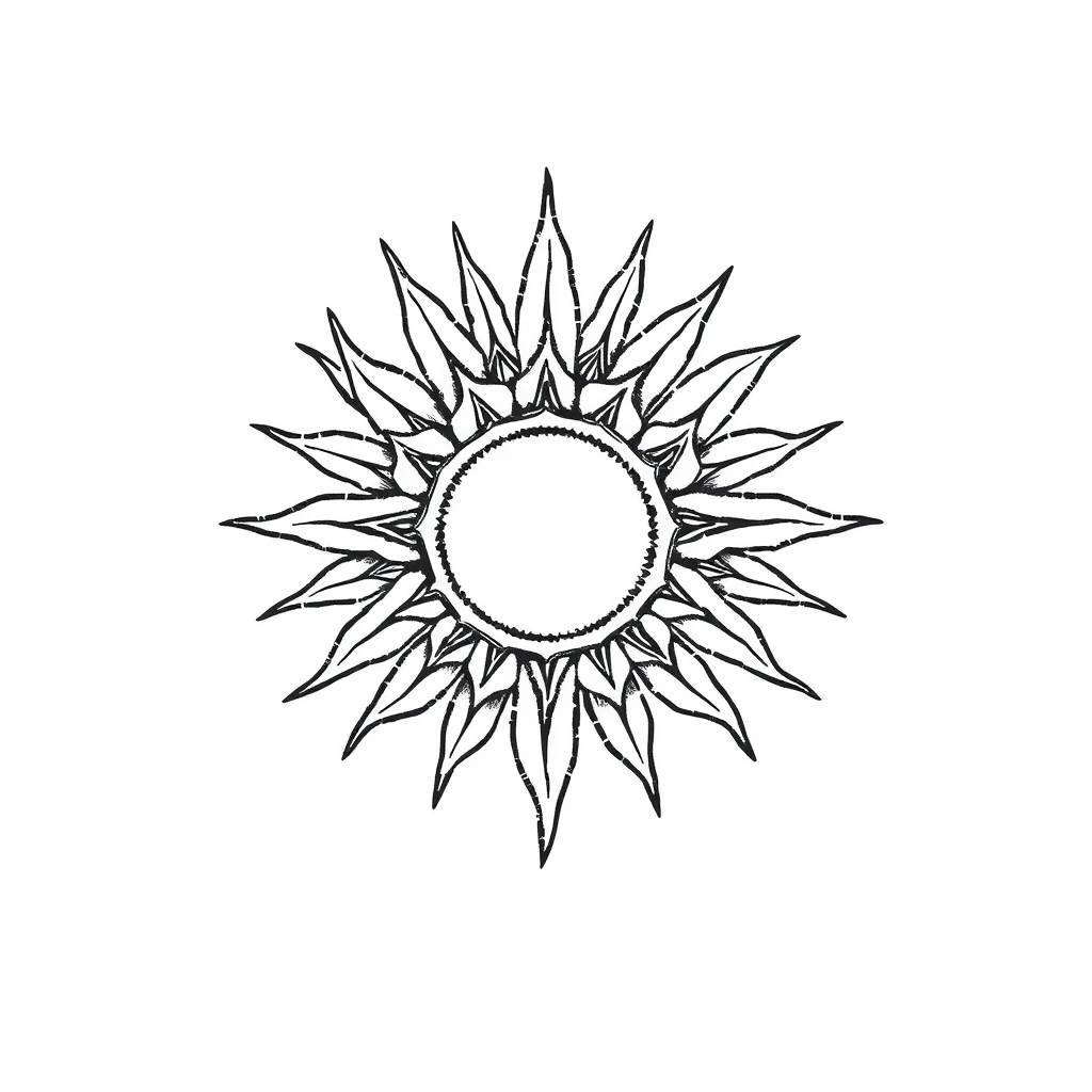 Sun tattoo