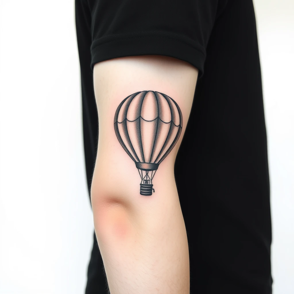 Hot air balloon tattoo