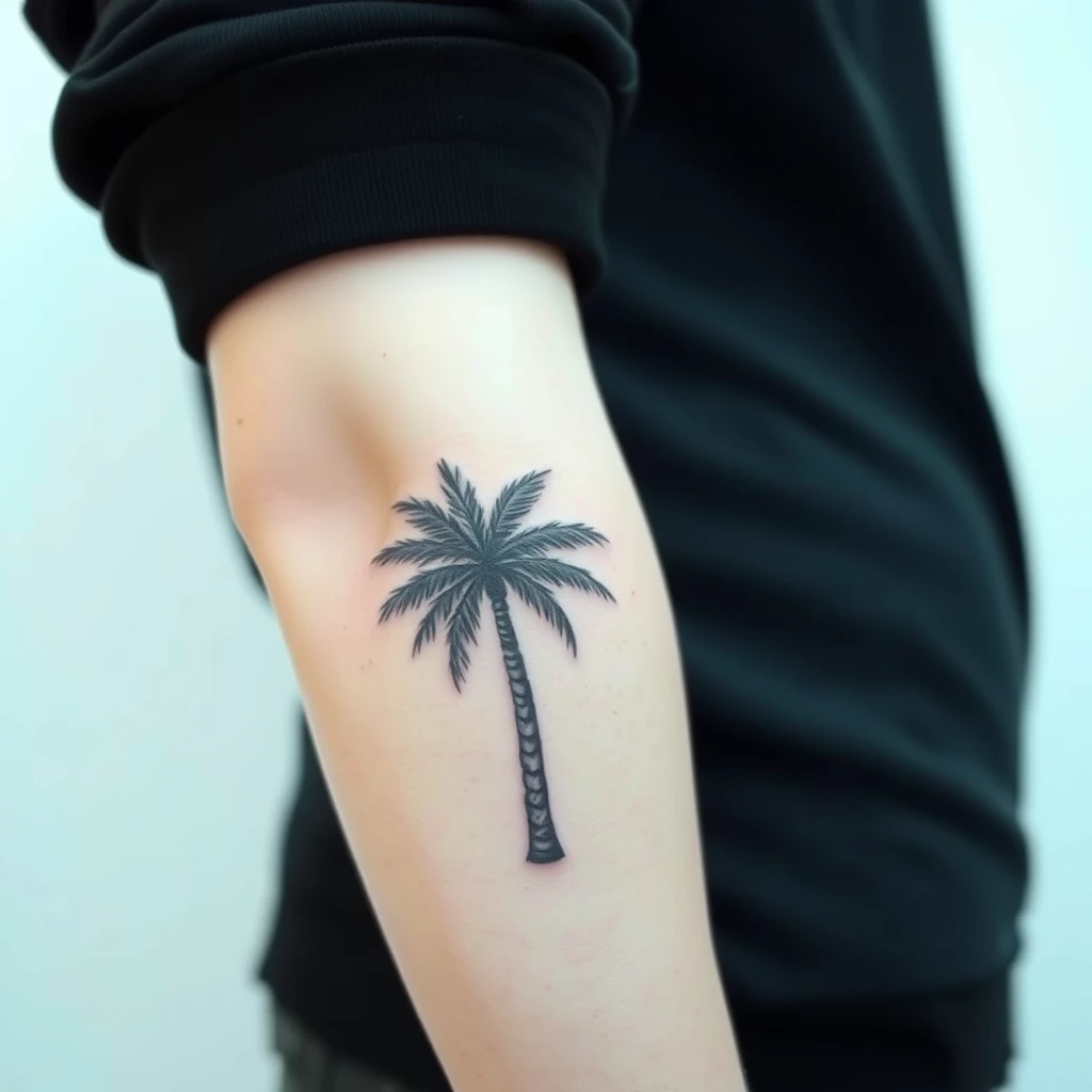 Palm tree tattoo