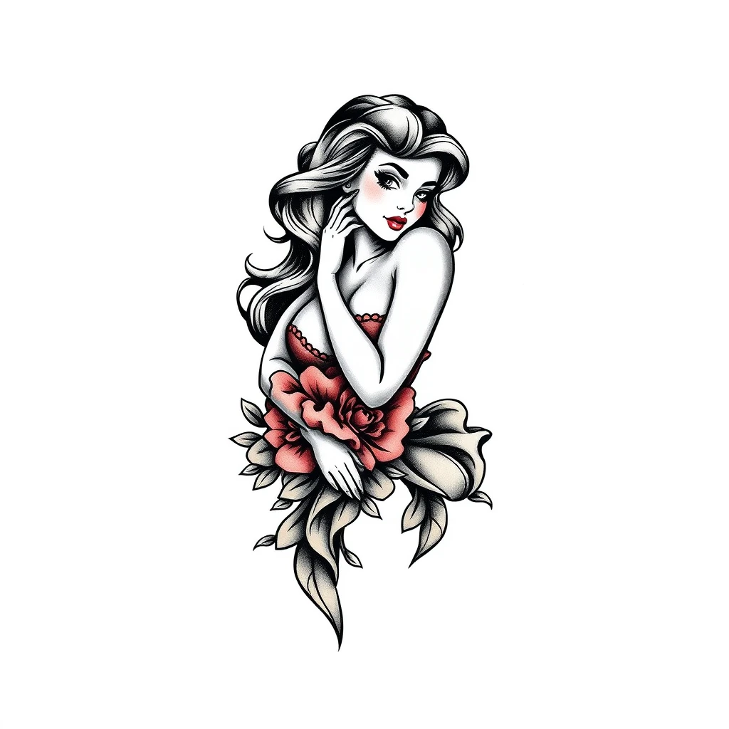 Pinup girl tattoo