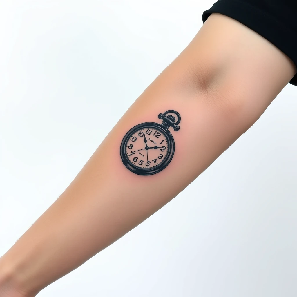 Pocket watch tattoo