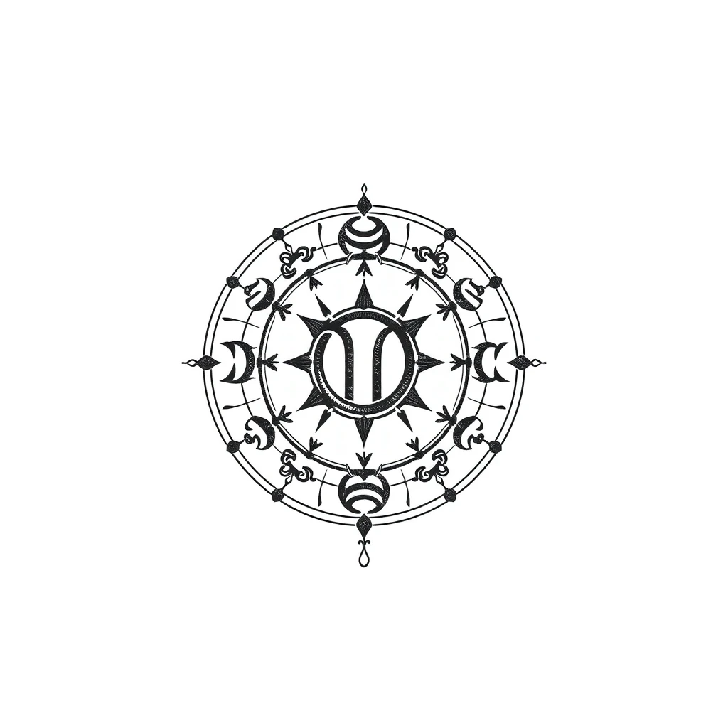 Zodiac symbols tattoo