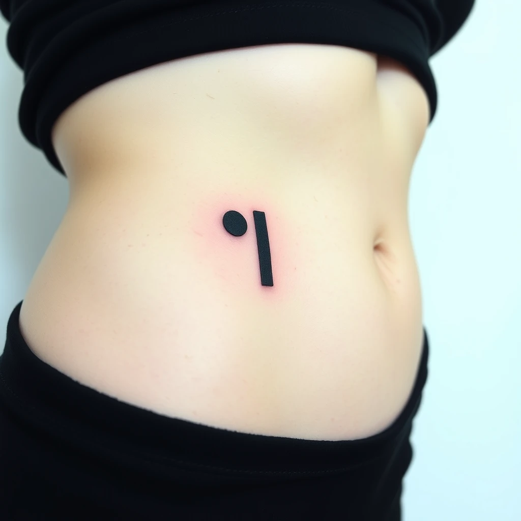 Semicolon tattoo