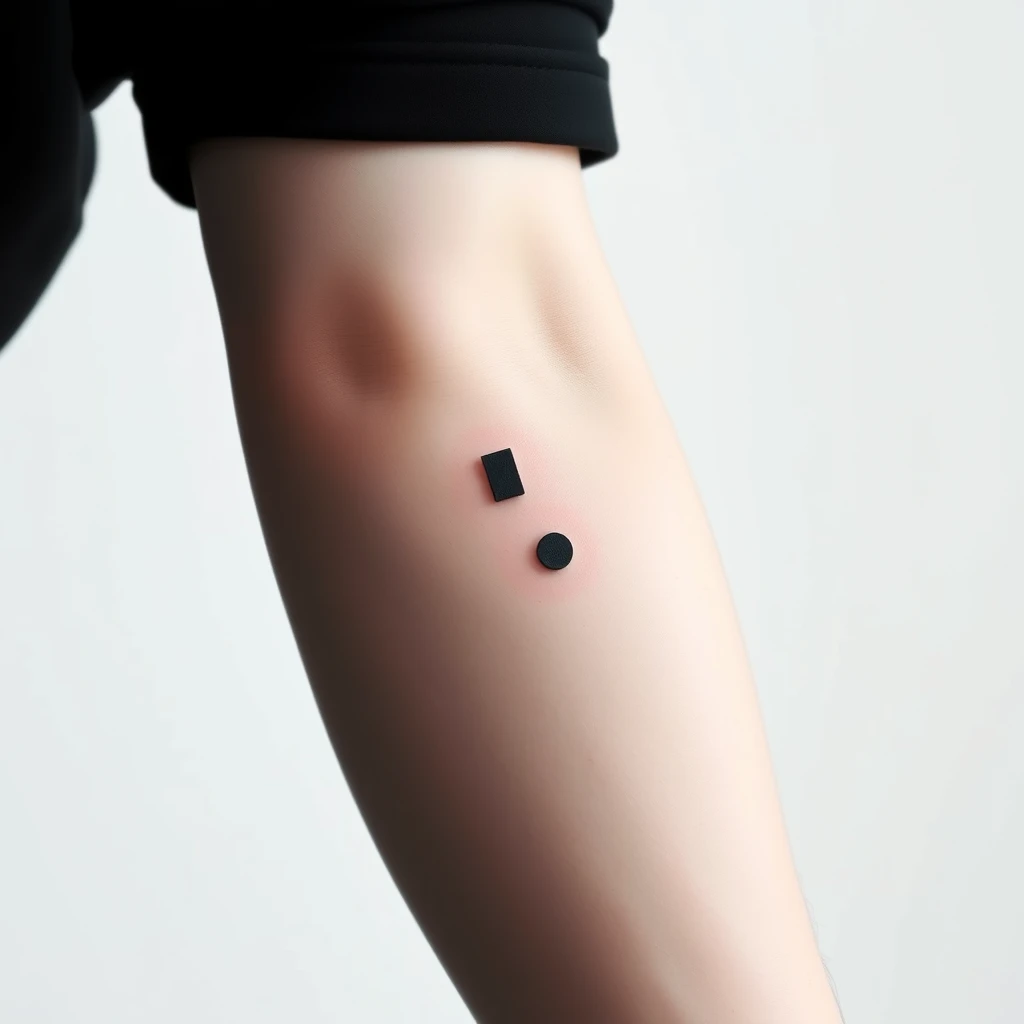 Semicolon tattoo