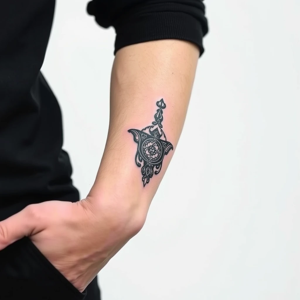 Hamsa hand tattoo