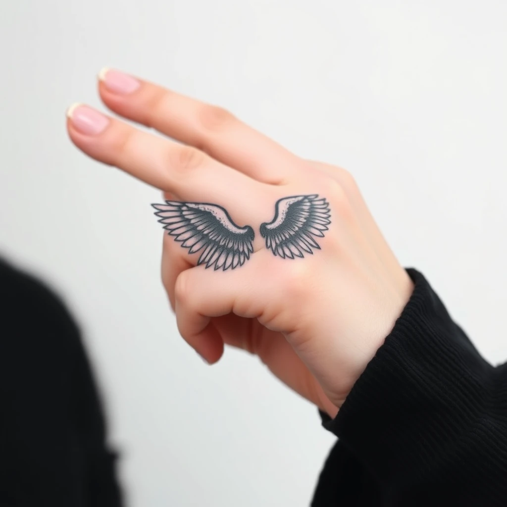 Angel wings tattoo