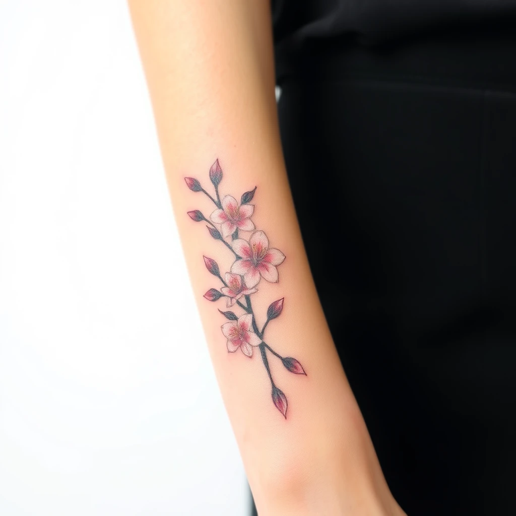 Cherry blossom tattoo